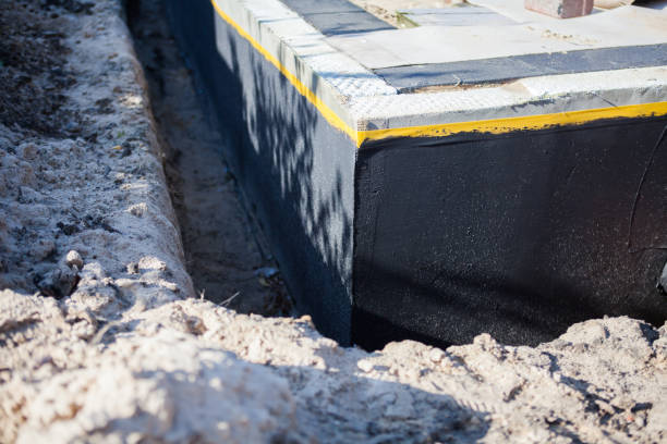 Residential Wet Basement Repair installation at a Sparta, GA home by SJ Waterproofing Pros